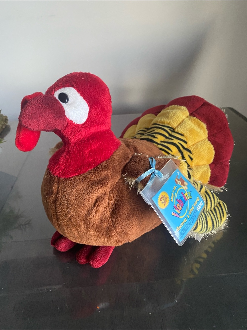 New🌈 2010 WebKinz Gobbler Turkey plush beanie GANZ animal